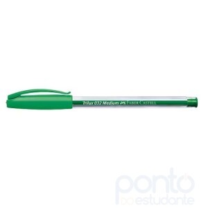 Caneta Esferográfica Trilux Verde 1.0mm  Faber-Castell