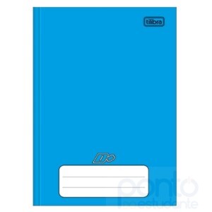 Caderno Brochura 1/4 Capa Dura  D+ Azul 96 Folhas – Tilibra