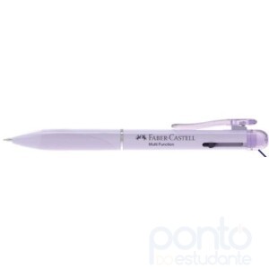 Caneta Multifunções Poly 3 em 1 0.7 mm (Caneta Esferográfica Az/Pt e Lapiseira) Lavanda - Faber-Castell