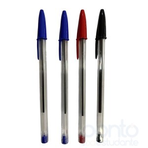 Kit Caneta Esferográica Cristal 2 Azuis; 1 Vermelha; 1 Preta - Bic