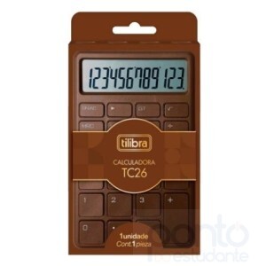  Calculadora de Mesa TC26 Chocolate - Tilibra