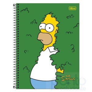 Caderno Espiral C/D Universitário 10 Matérias Simpsons - Tilibra