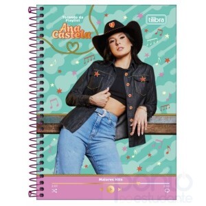 Caderno Espiral C/D 1/4 80 Folhas Ana Castela - Tilibra