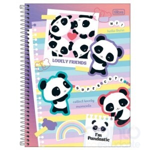 Caderno Espiral C/D Universitário 10 Matérias Lovely Friends - Tilibra