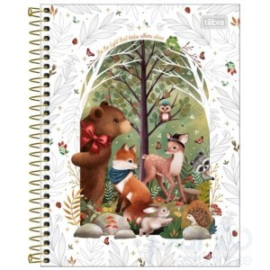 Caderno Espiral C/D Colegial 1 Matéria 80 Folhas Loveland - Tilibra