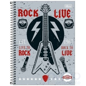 Caderno Espiral Universitário C/D 1 Matéria 80 Folhas Pepper - Tilibra