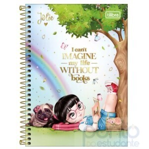Caderno Espiral C/D 1/4 80 Folhas Jolie - Tilibra