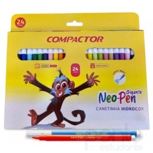 Canetinha Compactor Gigante 24 Cores - Neo Pen