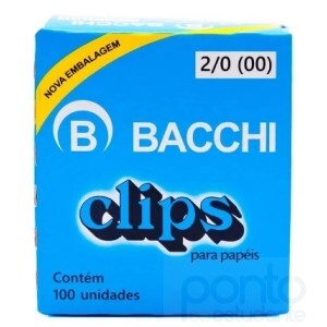 Clips 2/0(00) Linha Premium c/100 un.- Bacchi
