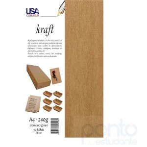 Papel Kraft 210x297 180gr - Usa Folien
