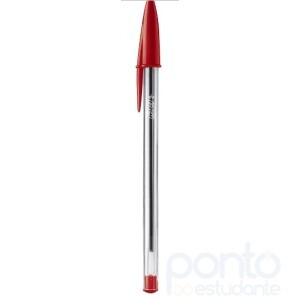 Caneta Esferográfica Cristal 1.0mm Media Vermelha - Bic