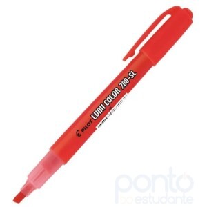 Pincel Marca Texto Vermelho 200-SL Lumi Color - Pilot