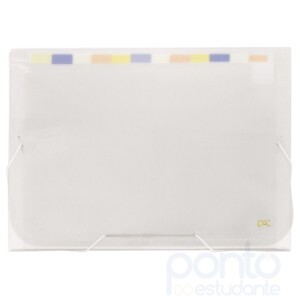 Pasta Sanfonada A4 Com 12 Divisórias Cristal - Dac