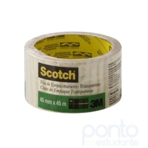 Fita Empacotamento Scotch 5802 Transparente 45mm X 45m 3m