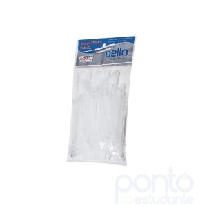 Grampo Trilho Plastico Branco Dellofix 50 Unidades Dello