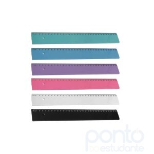 Régua Acrimet Colorida Pastel Sortida 30cm