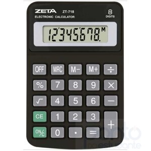 Calculadora de Mesa 8 Digitos ZT718 - zeta
