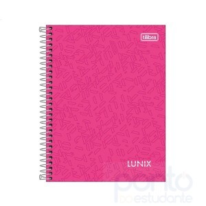 Caderno Tilibra Espiral Capa Dura 1/4 Lunix 80 fl