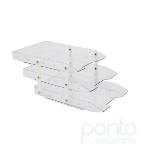 Caixa Correspondência Tripla Móvel Slim Cristal Maxcril