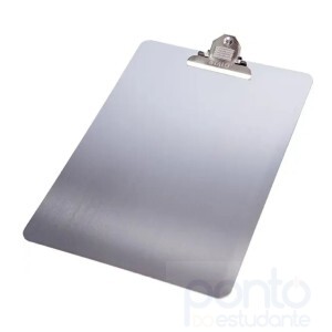 Prancheta Aluminio Com Prendedor Metálico Stalo
