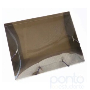 Pastas Aba Elástica Plástica Mini 18x24cm Fume Acp