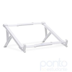 Suporte Notebook Ergonômico Regulável ABS Branco Nr17 Reliza