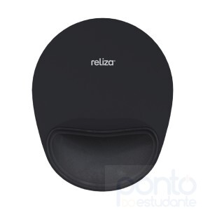 Mouse Pad Ergonômico Comfort Preto Reliza