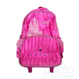 Mochila Clio Rodinhas Princesas Mágicas PR25042K Rosa