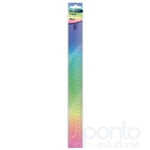 Régua em Poliestireno 30cm Degradê - Tilibra