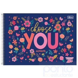 Caderno de Cartografia e Desenho Espiral C/D D+ Feminino - Tilibra